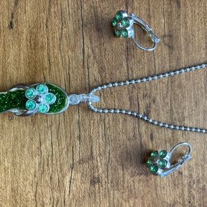4 for $10 | Flip Flop pendant necklace/earrings set